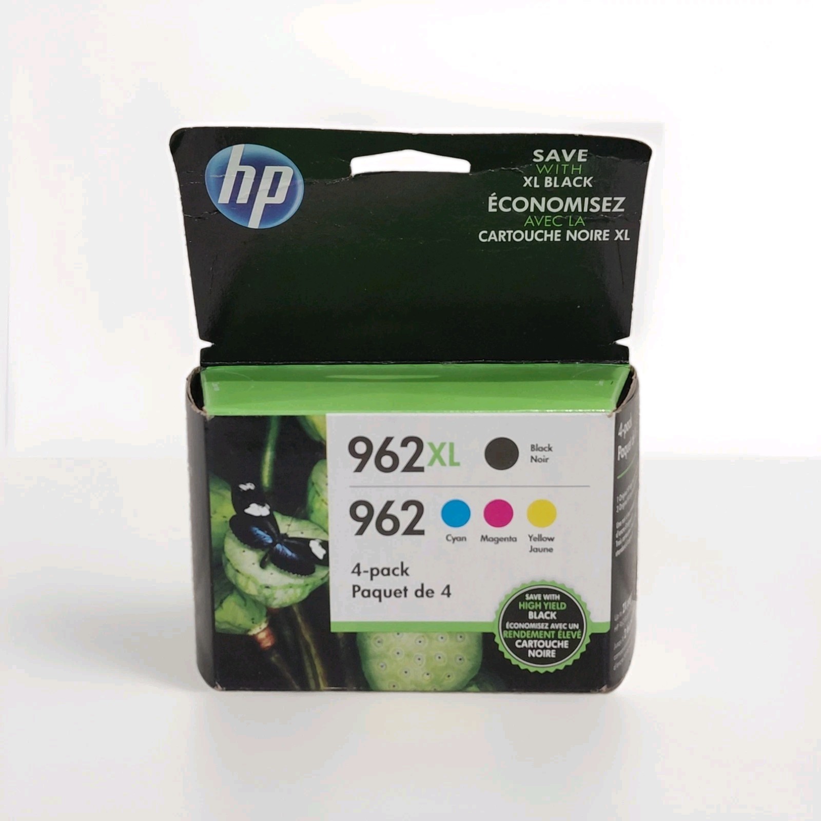 HP 962XL/962 Original Ink Cartridge Combo 4-Pack Black & Color