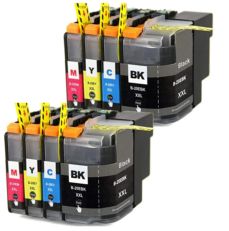 8 PK Premium Ink fits Brother LC20e Series MFC-J5920DW MFC-J775DW MFC-J985DW