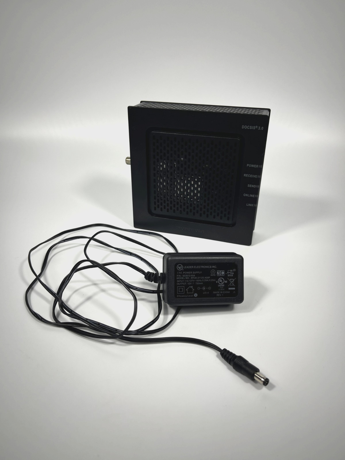 Motorola SURFboard SB6120 DOCSIS 3.0 Cable Modem w/ Power Cord