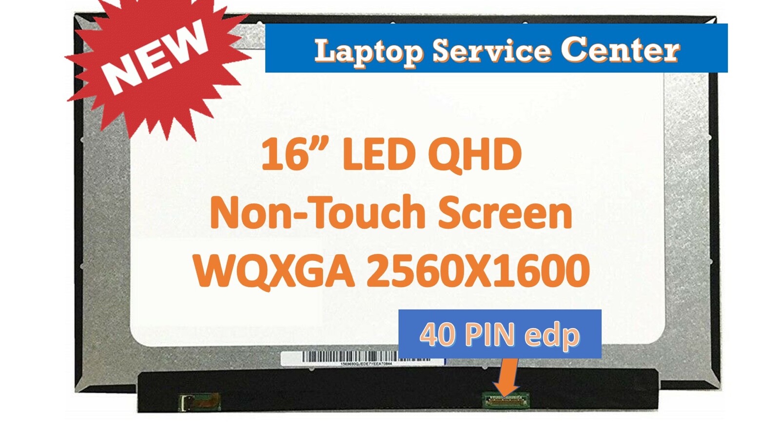 0YF3DG YF3DG LCD Screen 16" WQXGA 165Hz For Dell G16 G7630-9343GRY-PUS New