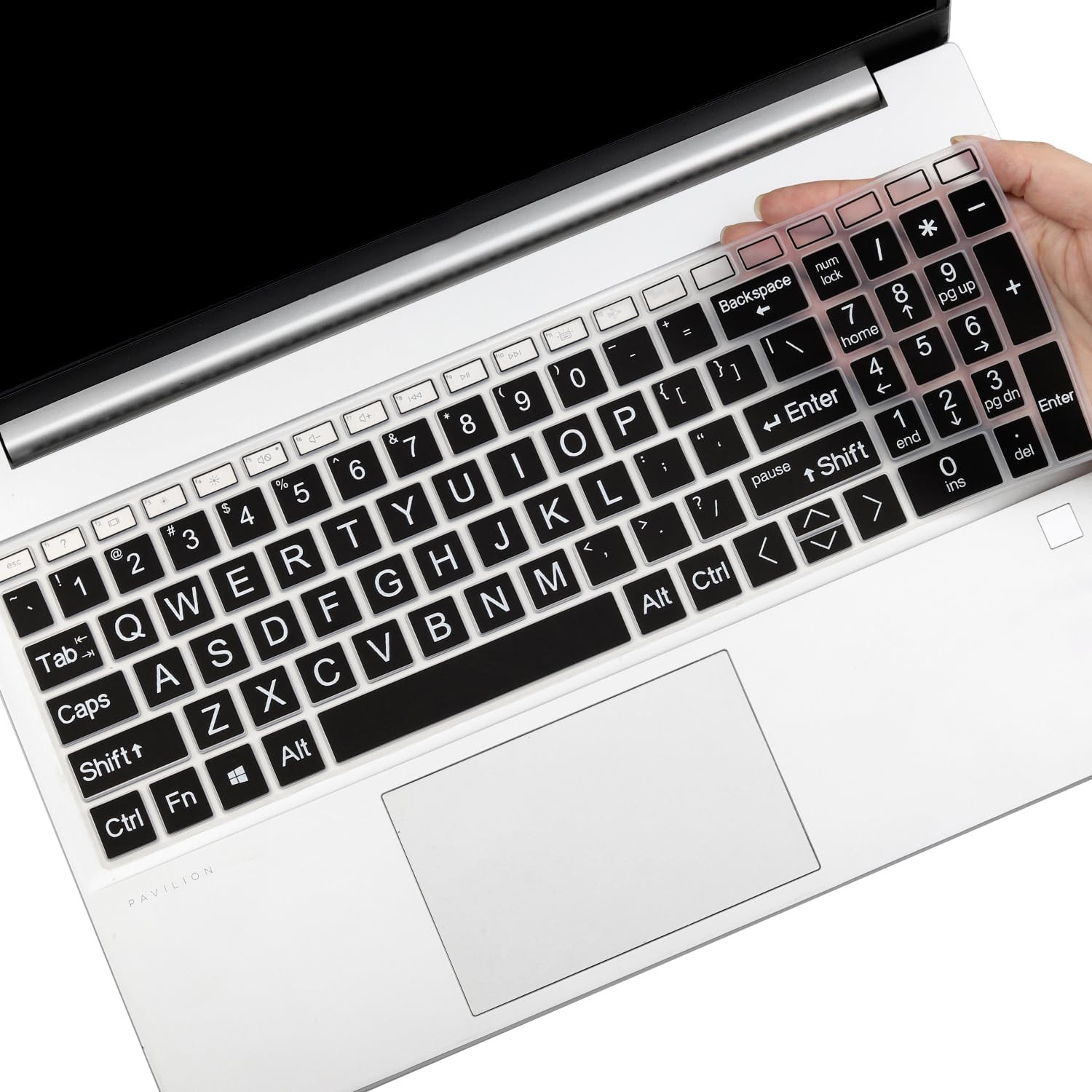 Large Print Keyboard Cover for 2026 2025 2024 HP 15.6 Laptop 15-Fc 15-Fd