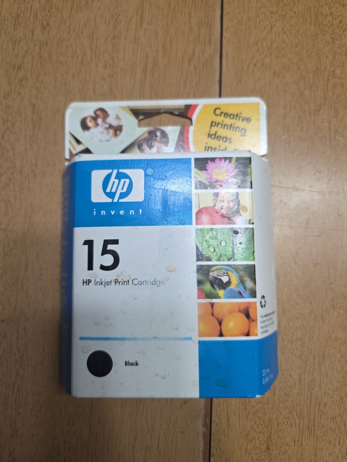 Genuine HP  15 Black Ink Cartridge Printhead Factory Seal EXP Dec 2005 (C6615DN)