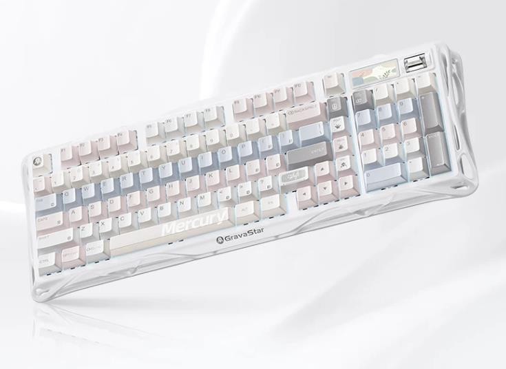 Gravastar K98 Tri-Mode Mechanical Gaming Keyboard 1.65'' RGB For PC Win / MacOS