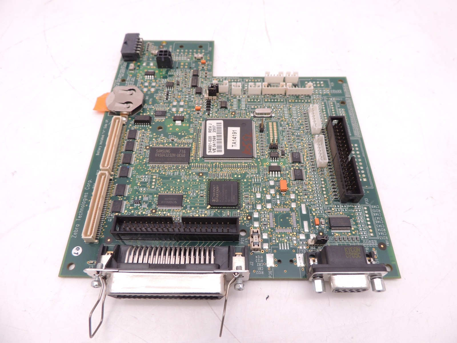 Zebra 105SL Printer Main Board Parallel Serial 34901-020 Rev. J