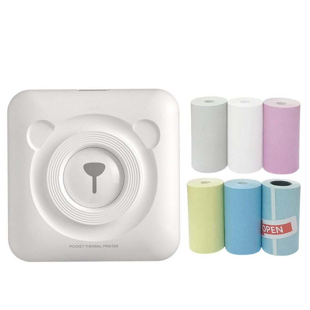 Portable Mini Smart Photo Printer Pocket Bluetooth F Android iOS Paper Xmas Gift