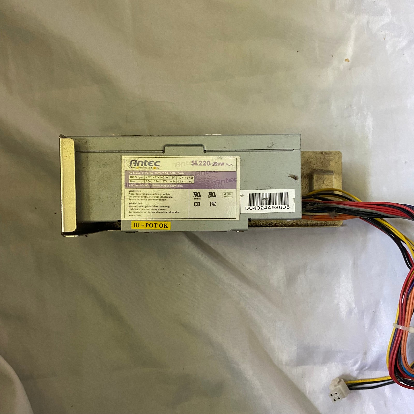 Antec  220W P/N SL220 Internal Computer Power Supply