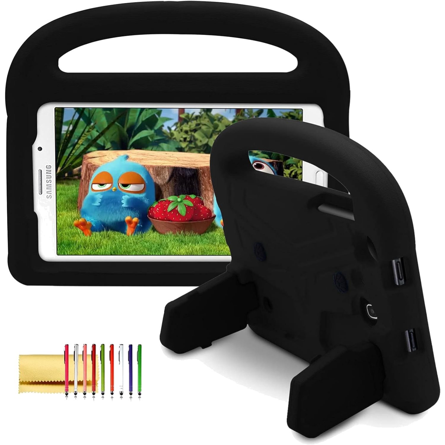 Kids Safe Shockproof EVA Rugged Case for 8-Inch Samsung Tablets Handle Stand