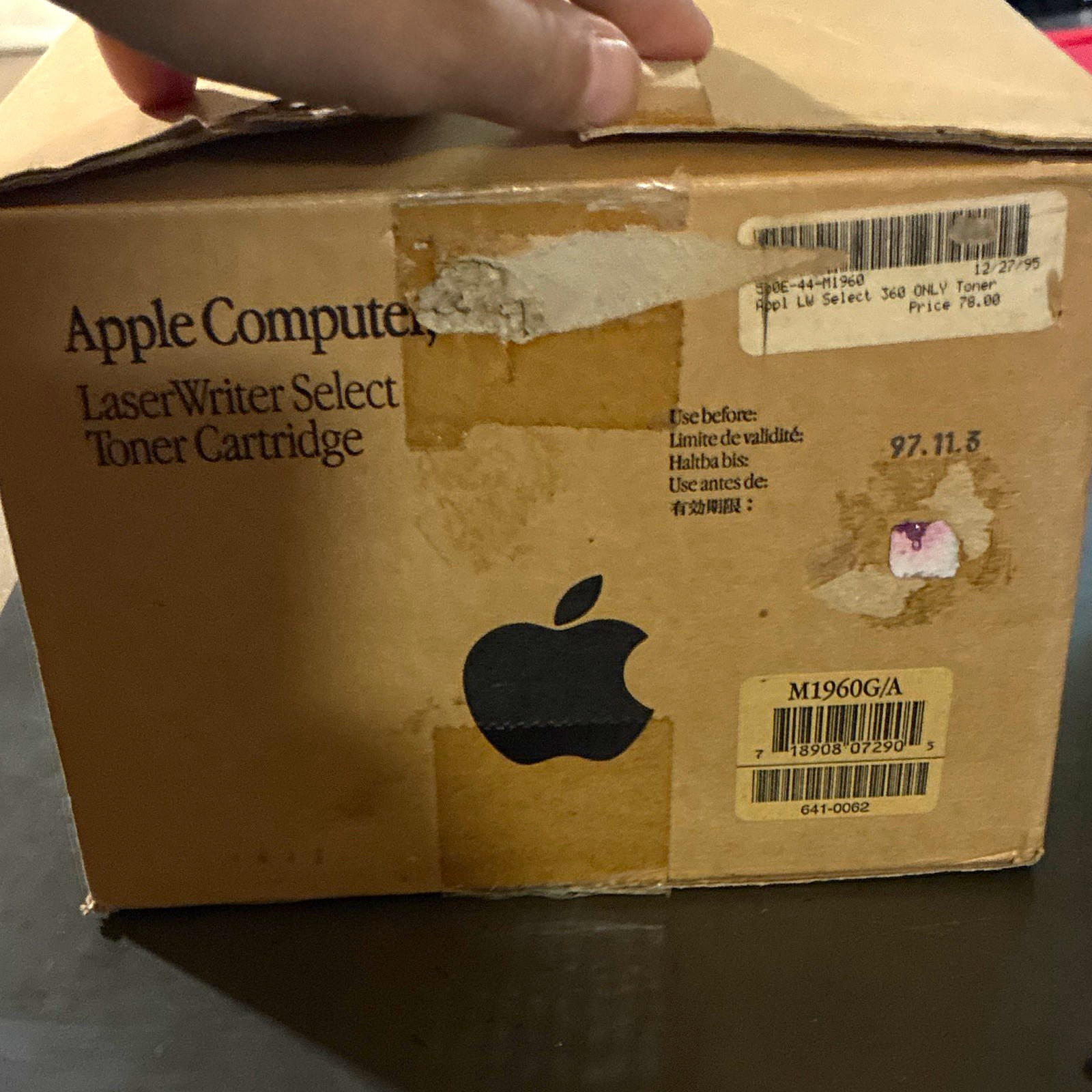 Apple Computer Genuine Black Laser Toner for LaserWriter Select 360 M1960G/A