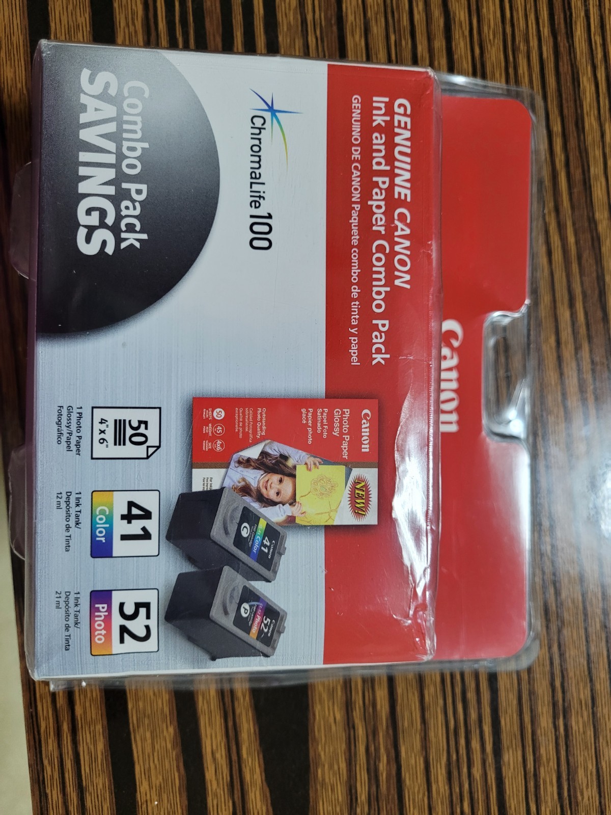 Genuine Canon Cartrige Combo Pack 41/52
