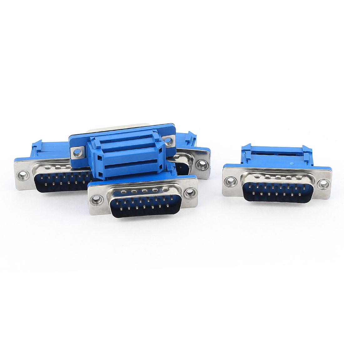 5pcs D-SUB DB15 15 Pin Male IDC Type Crimp Connector for Flat Ribbon Cable