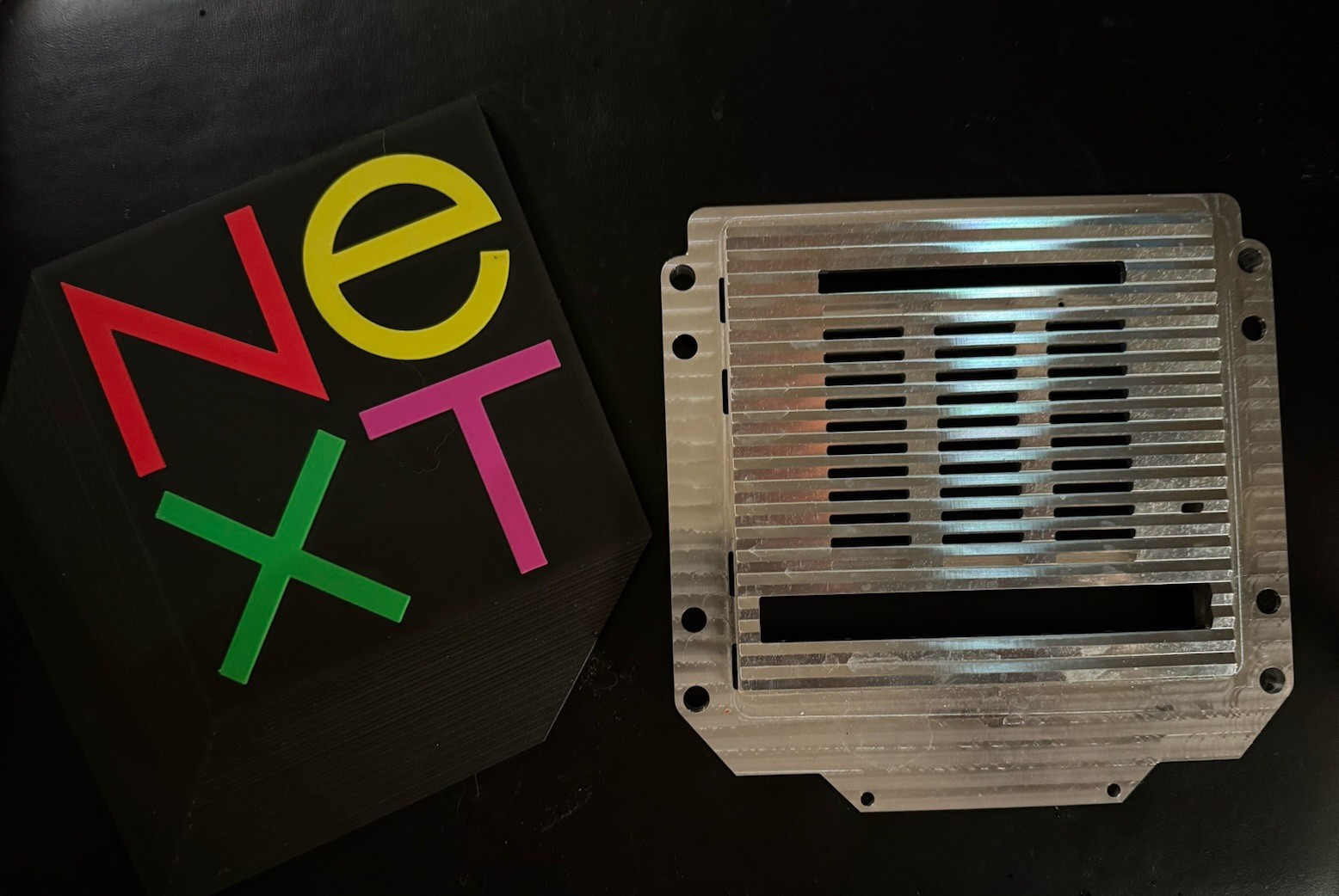 NeXT Cube Floppy And Optical Drive Metal  Combo Reproduction Faceplate As Shown
