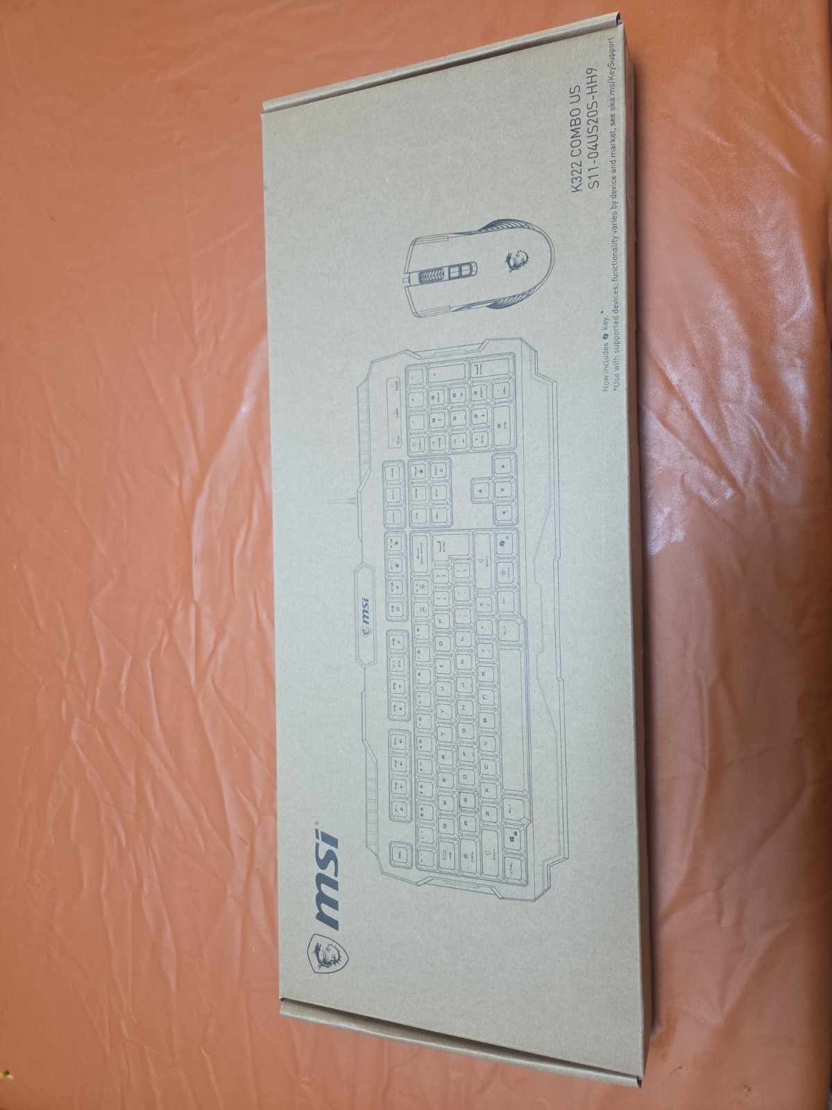 MSI K322 Gaming RGB Keyboard and Mouse Combo Wired Unused In Box