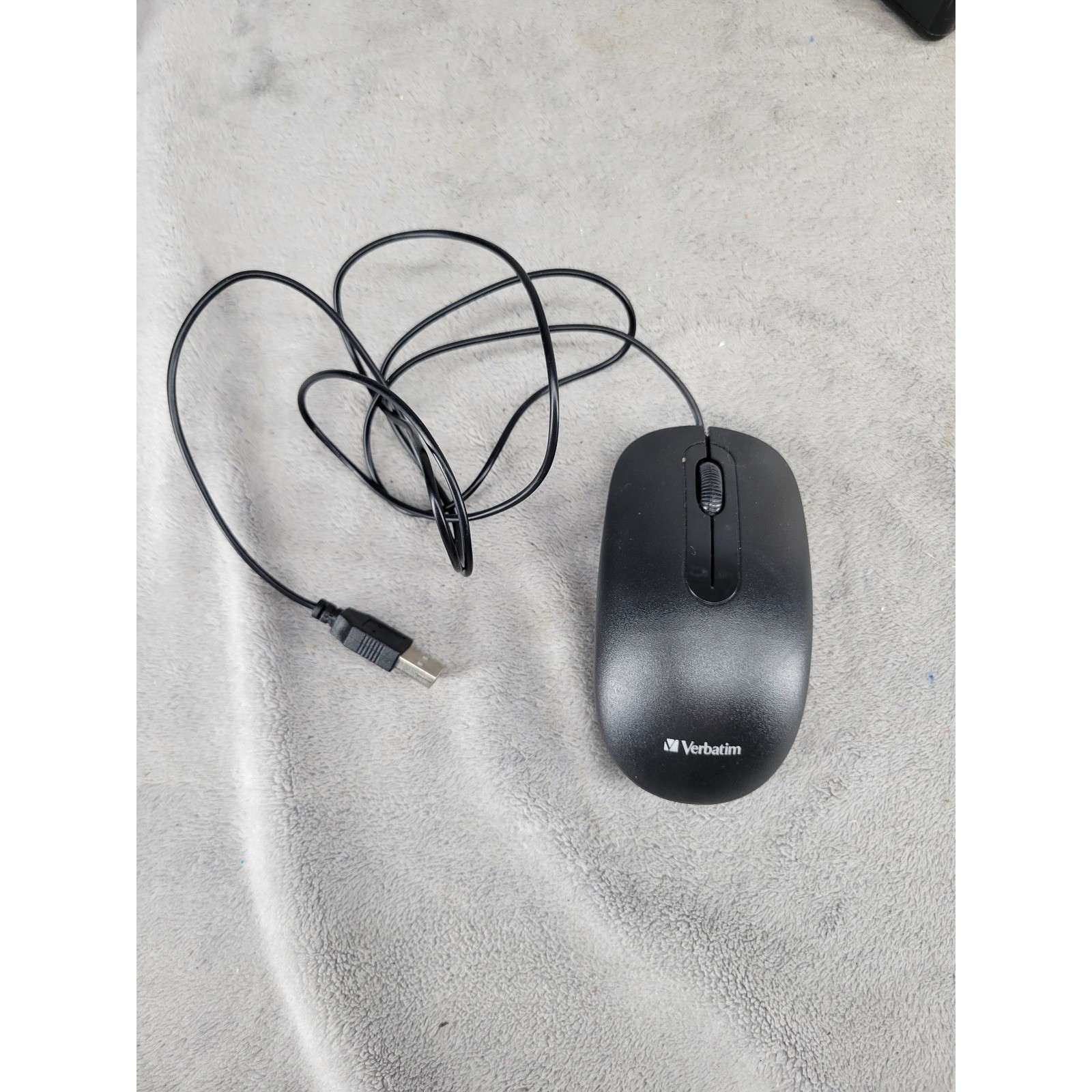 Verbatim 70734 Wired Optical USB Mouse Black 3 Button Scroll Wheel