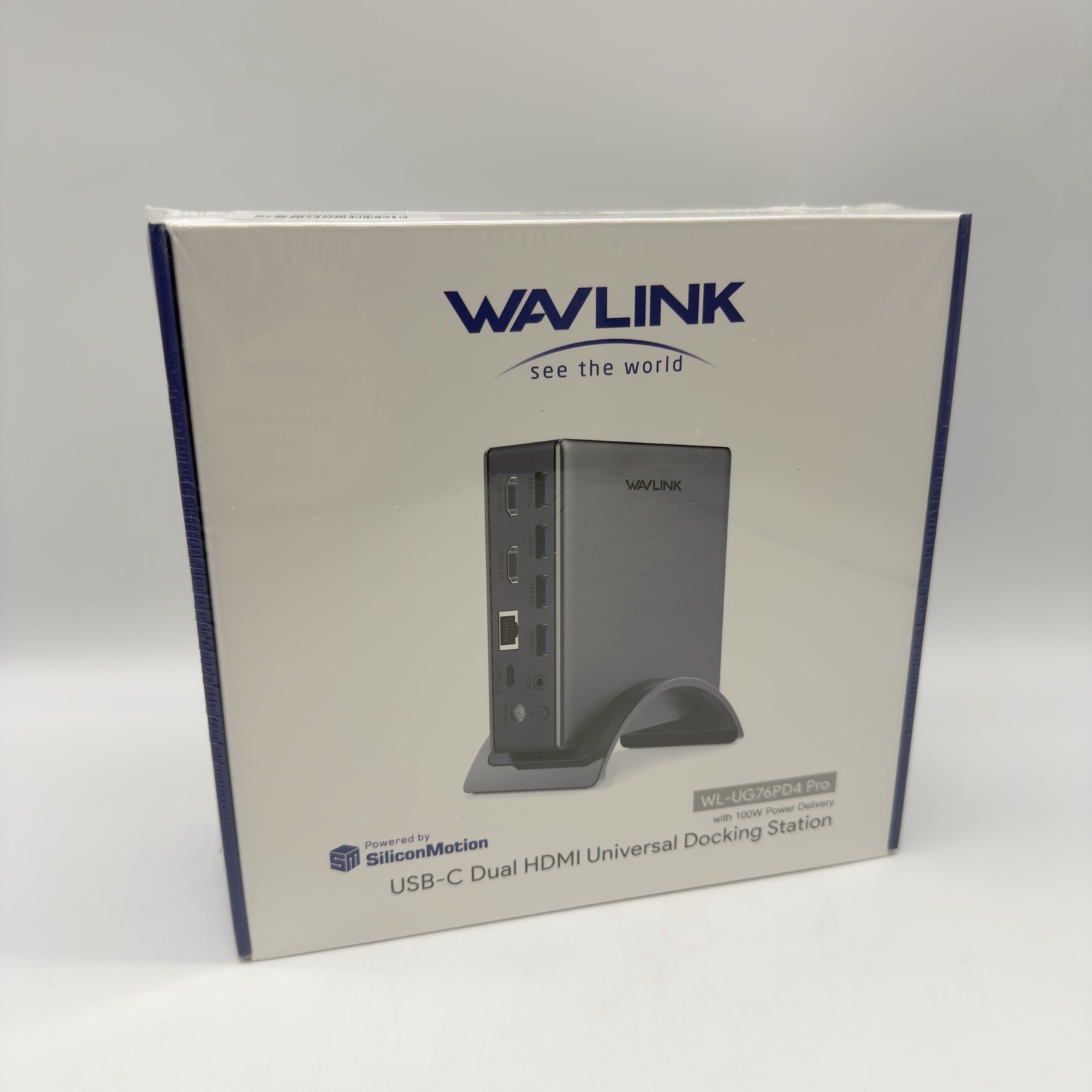 Wavlink Universal Docking Station WL-UG76PD4PRO USB-C Dual HDMI 9 in 1, 65W/100W