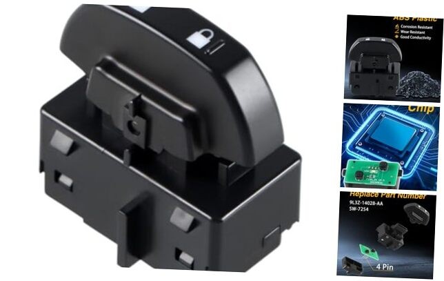 Power Door Lock Switch - Compatible with Ford F150 2009-2014 funcionamiento: