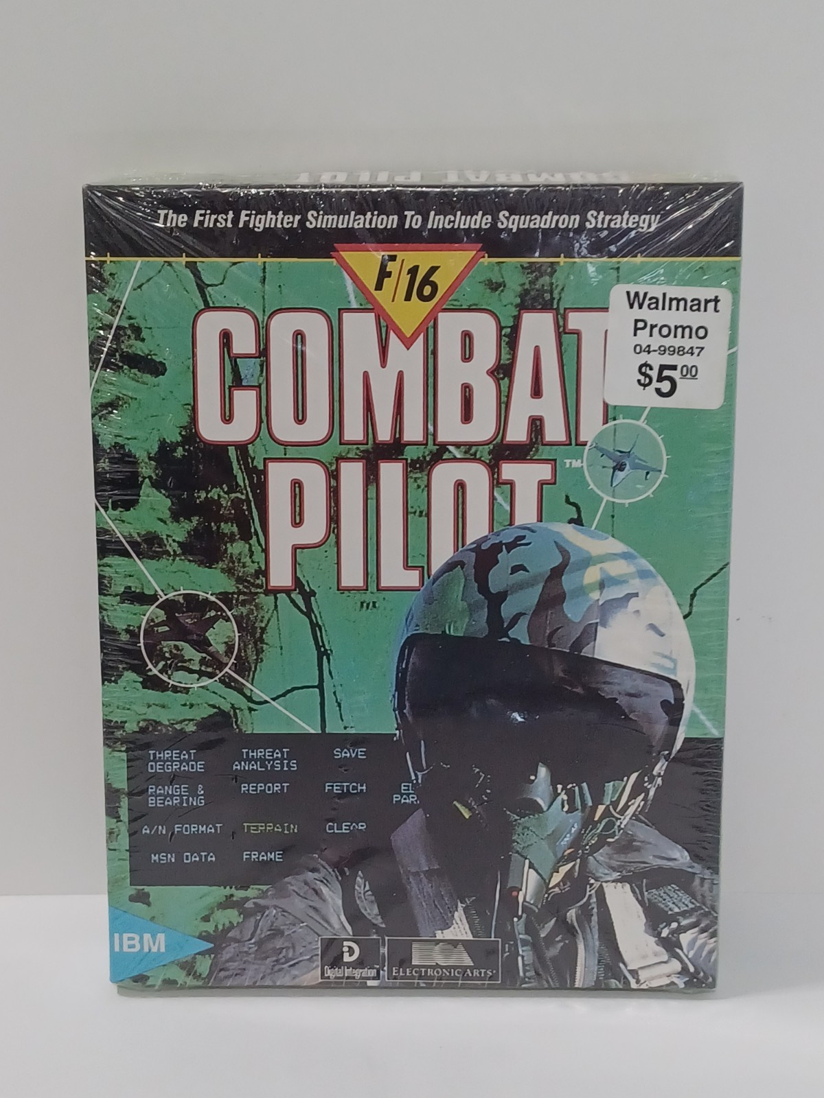 F/16 Combat Pilot Game 3.5" IBM PC XT AT, COMPAQ, TANDY UNOPEN Shrink Wrap