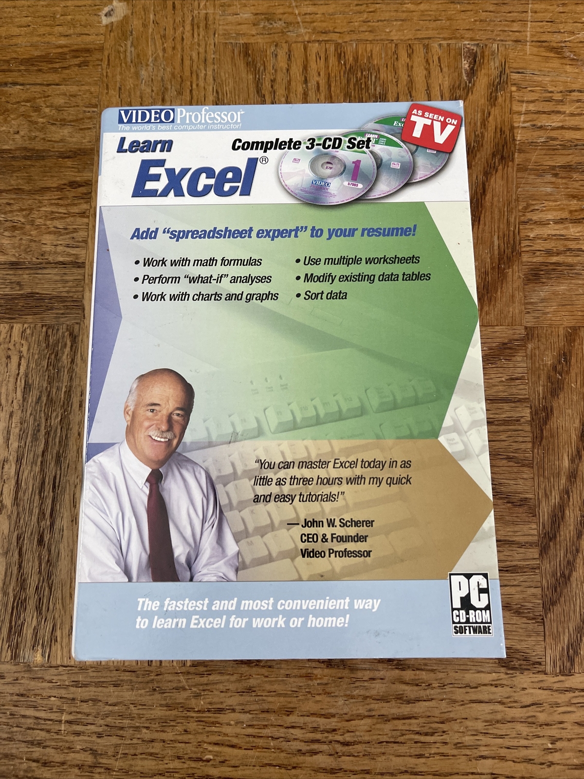 Video Professor Learn Excel PC Software