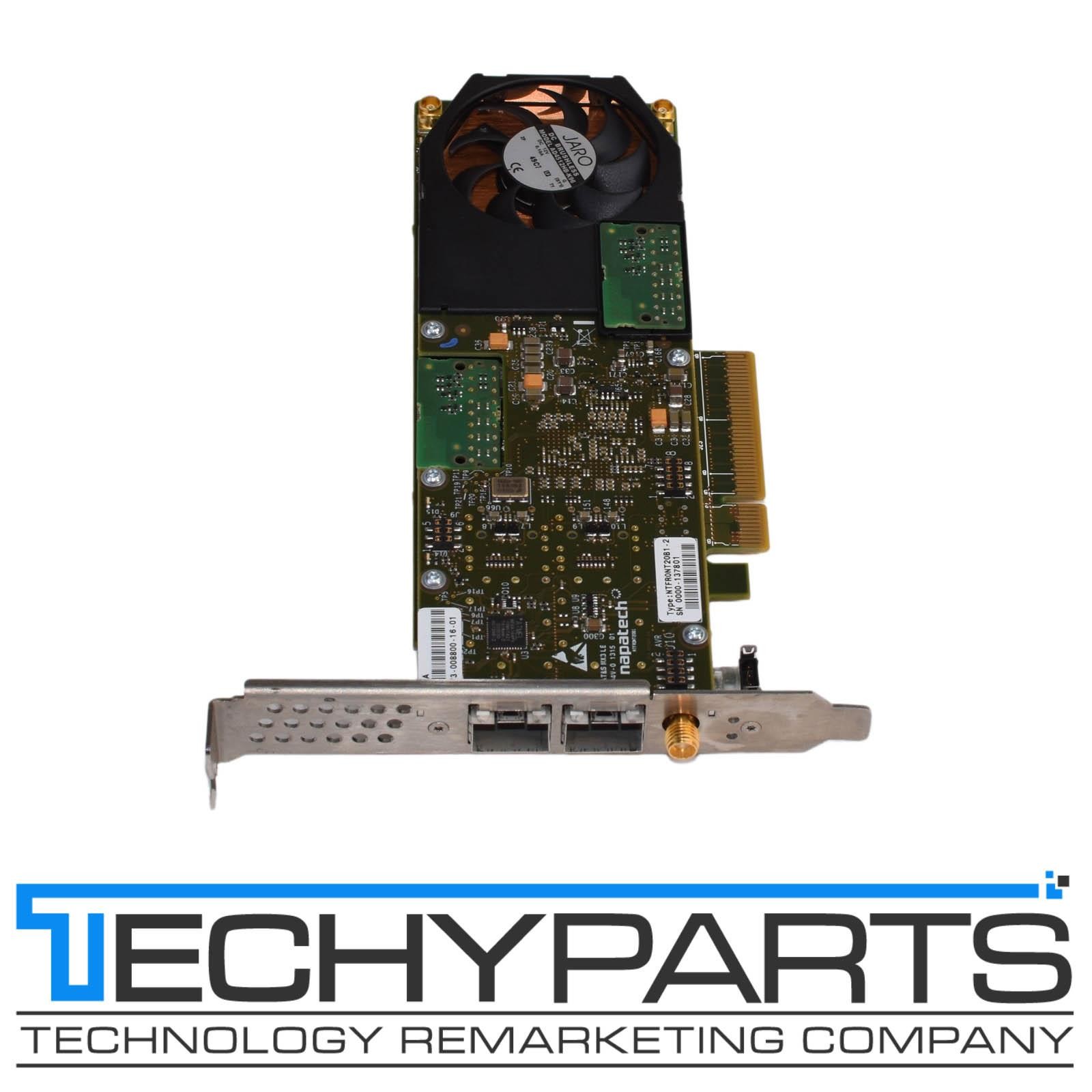 Napatech NT20E2-CAP Capture Network Adapter PCIe x8 2x10Gb SFP+ 810-0024-03-04