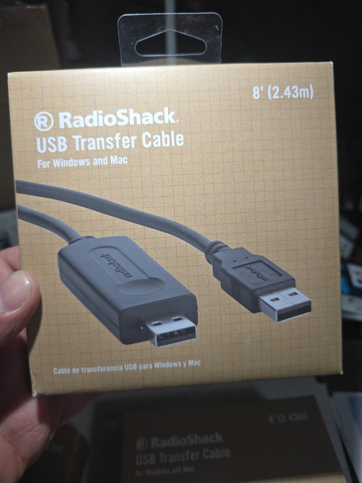 RadioShack 8-Foot USB Transfer Cable for Windows and Mac