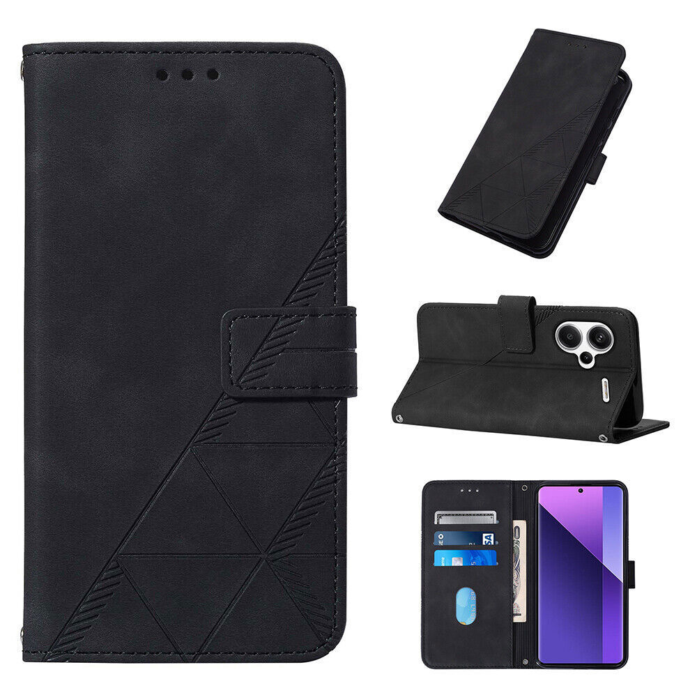Flip Embossed Leather Wallet Cover Case For A17 A37 A57 A26 A05S A56 A25 A55