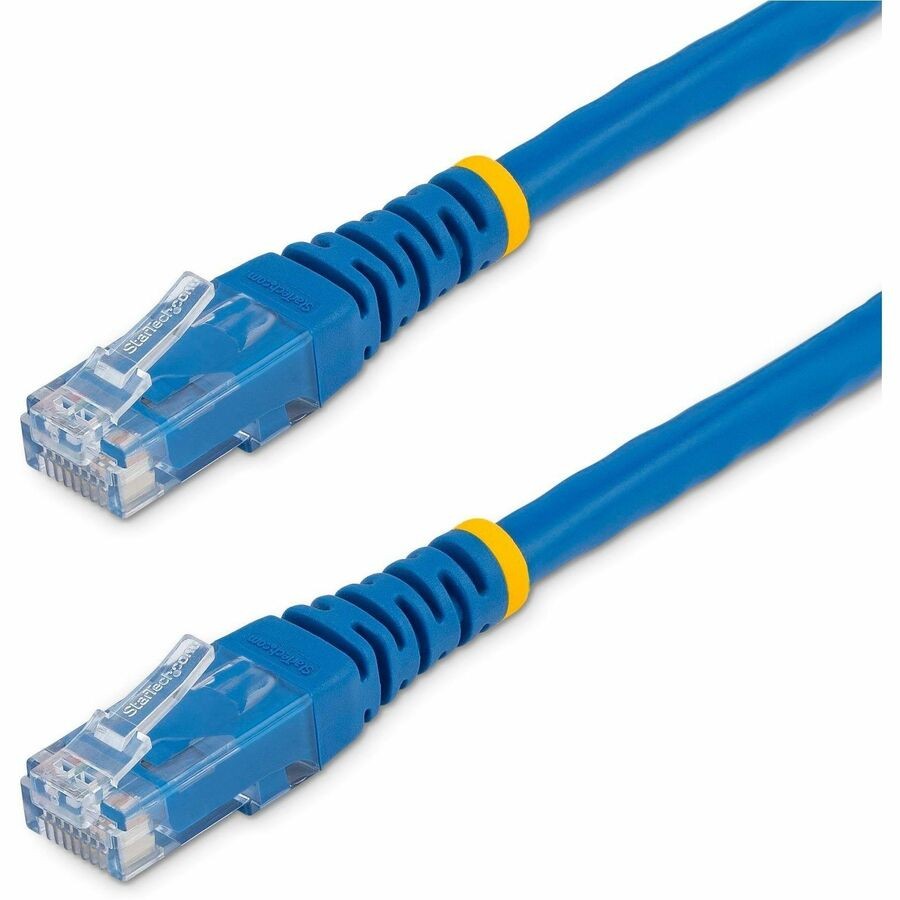 StarTech 100ft CAT6 Ethernet Cable - Blue Molded Gigabit - 100W PoE UTP 250Mhz -