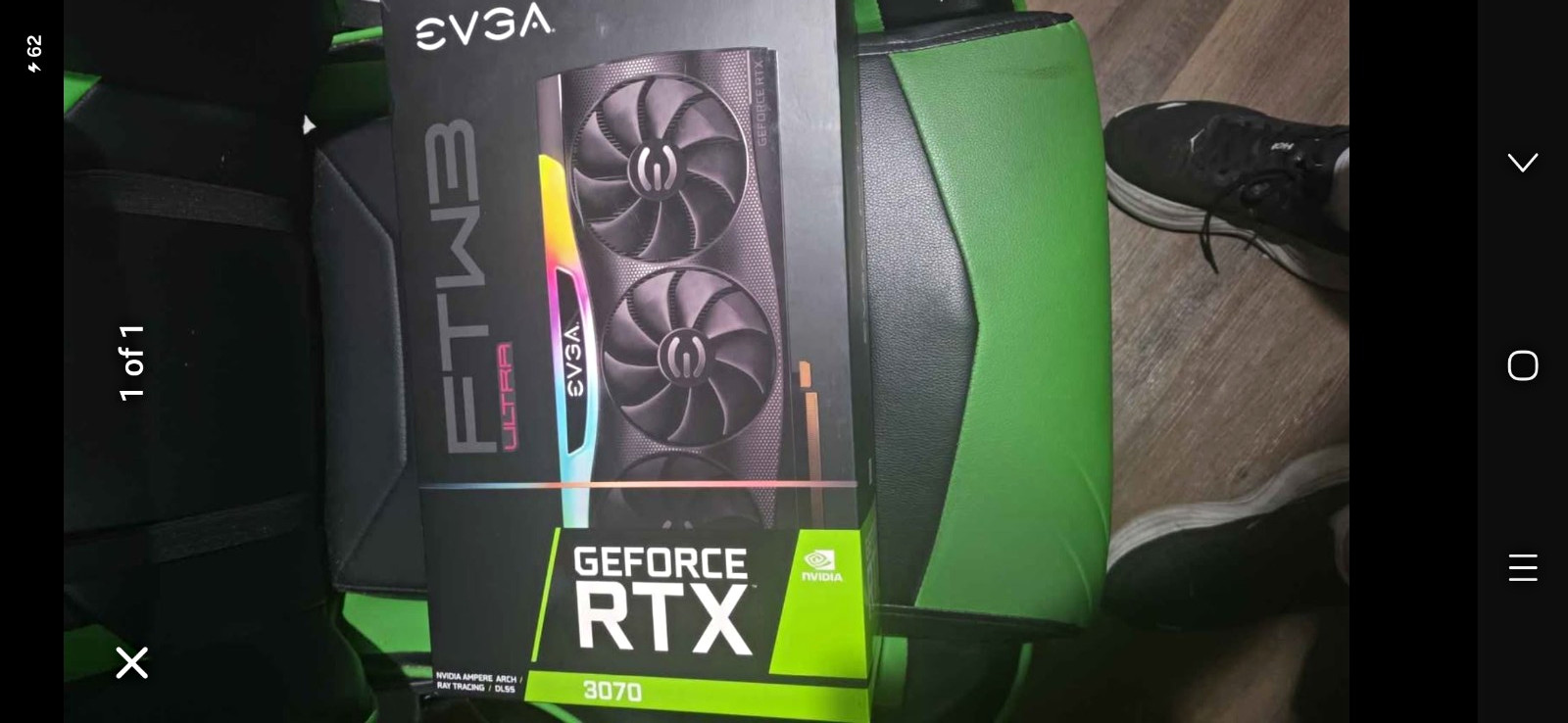 EVGA NVIDIA GeForce RTX 3070 FTW3 Ultra Graphics Card RGB Lighting