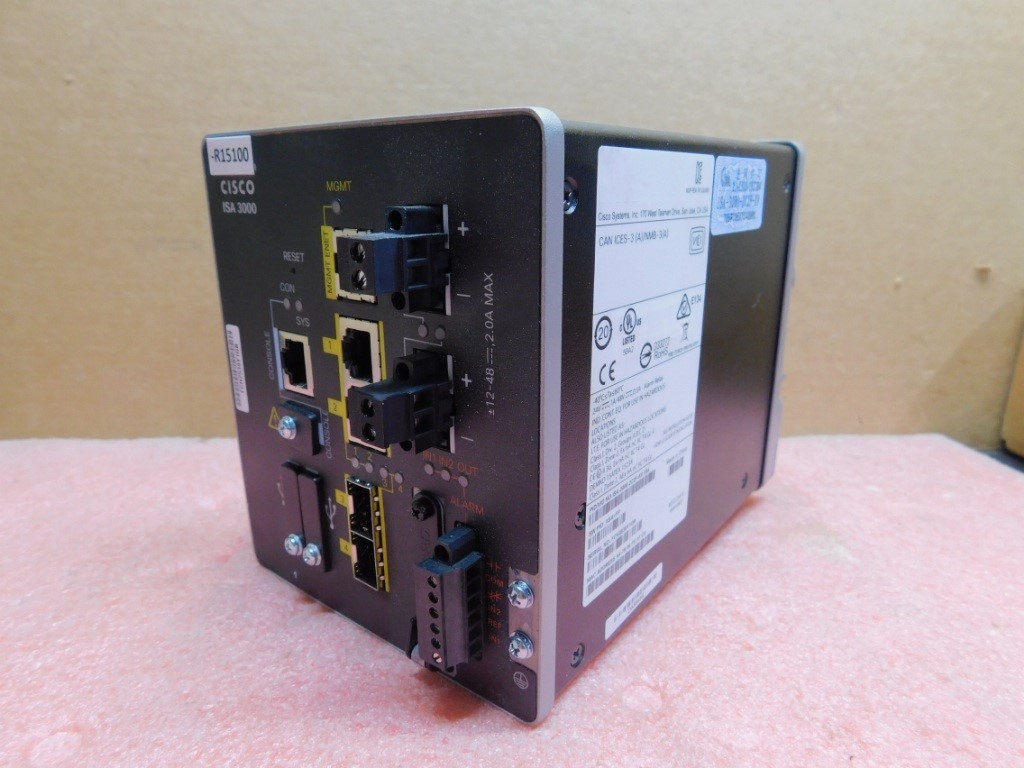 CISCO ISA-3000 Industrial DIN Mount Security Firewall -- ISA-3000-2C2F-K9 V04
