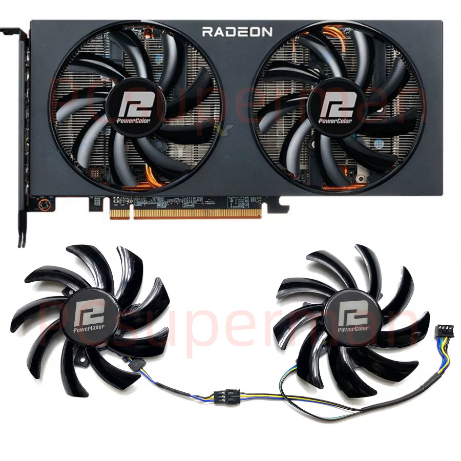For PowerColor RX5500XT 5600XT 5700 Competitive Version of Graphics Card Fan