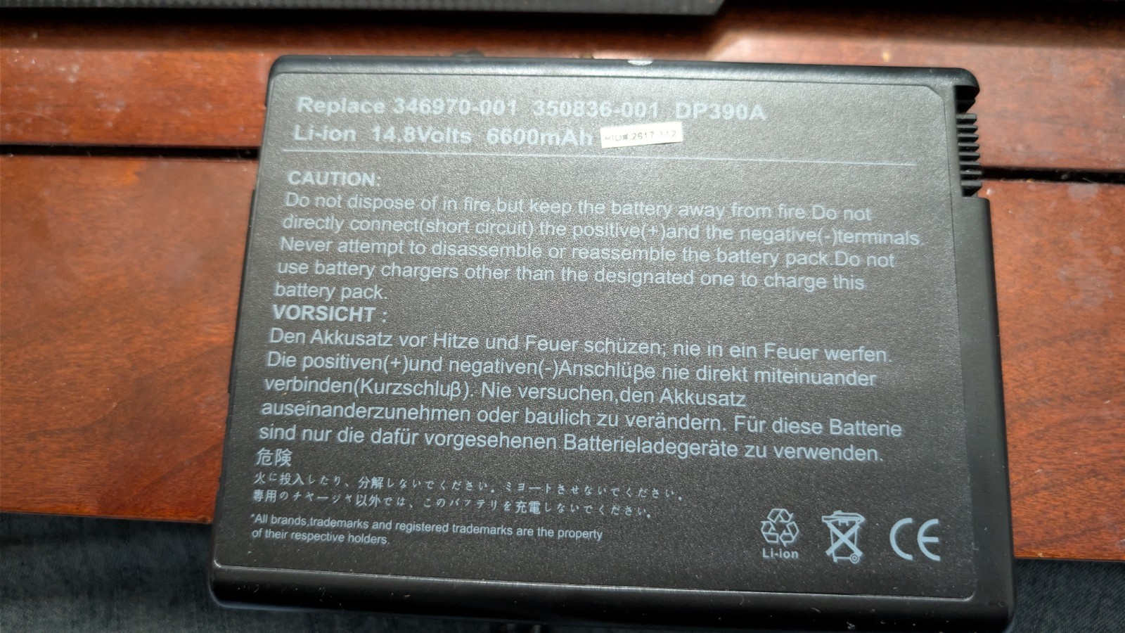 GENUINE OEM HP Pavilion Presario Business Notebook BATTERY DP390A 346970-001
