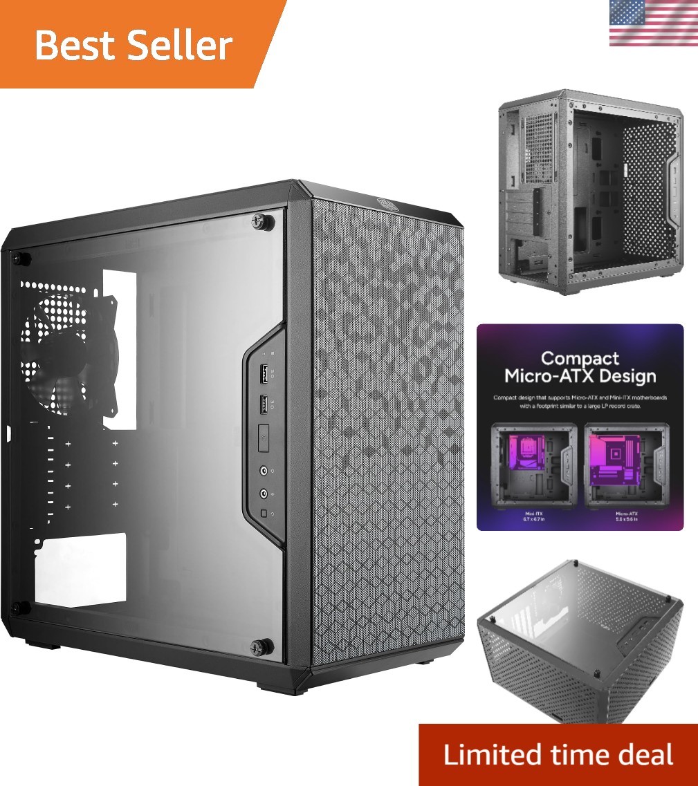 Q300L Micro-ATX Computer Case - Stylish, Efficient Cooling with Dust Filters