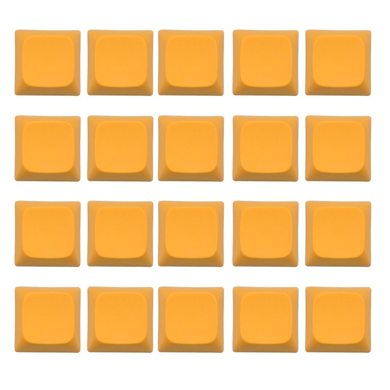 20 Pieces XDA Profile 1U Dye Sublimation PBT Keycap for Mechanical Keyboard