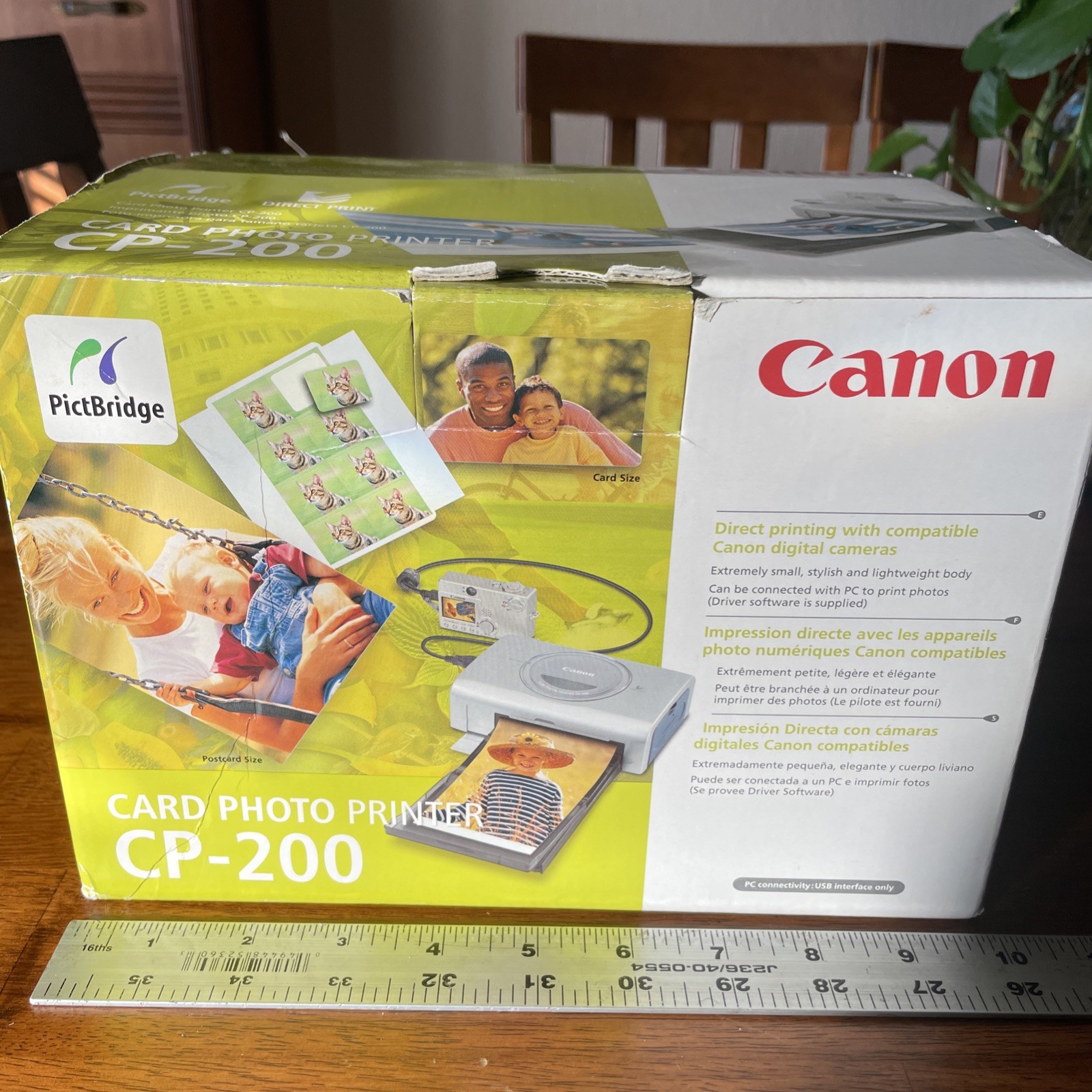 VINTAGE  Canon Selphy CP-200 Thermal 4x6 Photo Postcard Compact Printer