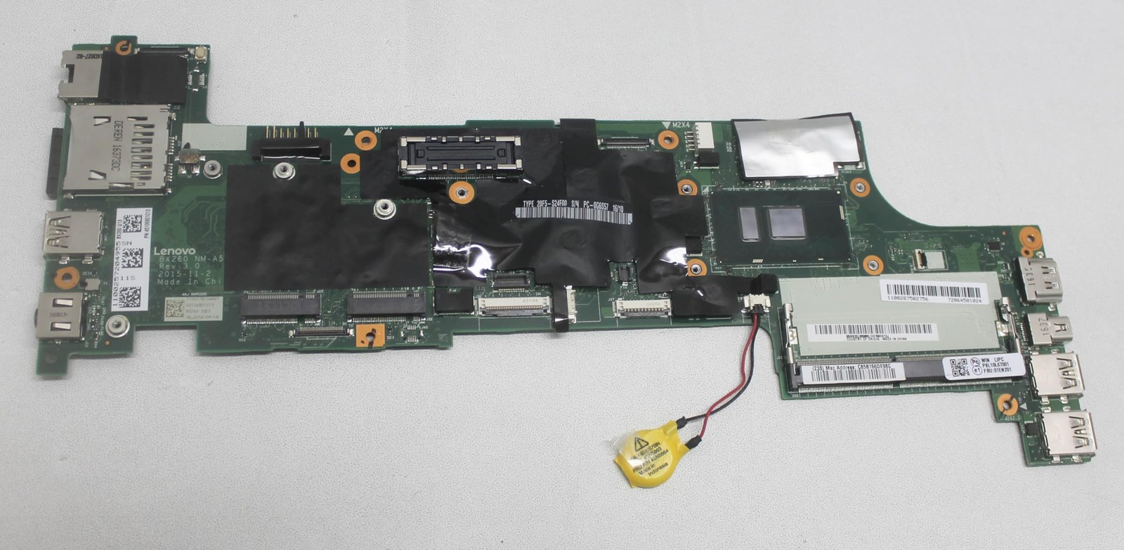 01EN201 Lenovo Motherboard Intel Core I5-6300U Win Uma Amt Tpm X260"GRADE A"