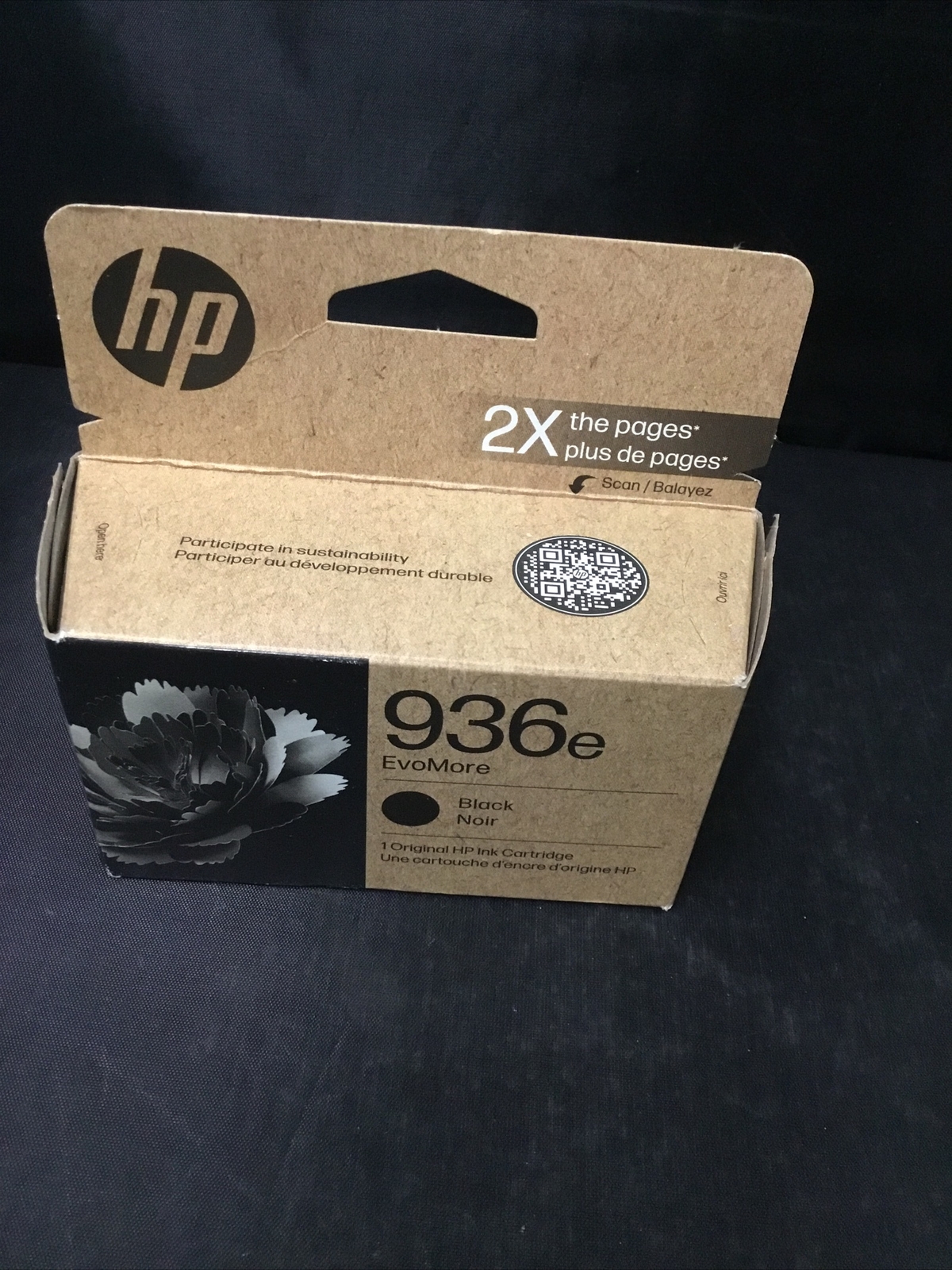 Authentic HP 936e EvoMore Ink Cartridge (BLACK) Expires 01-2028 Brand New