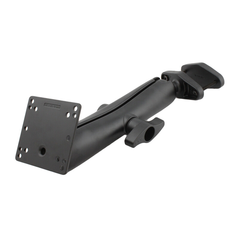 RAM Mount 4 inch Rail Clamp Base with Long Arm and VESA Plate RAM-D-377U-4-E