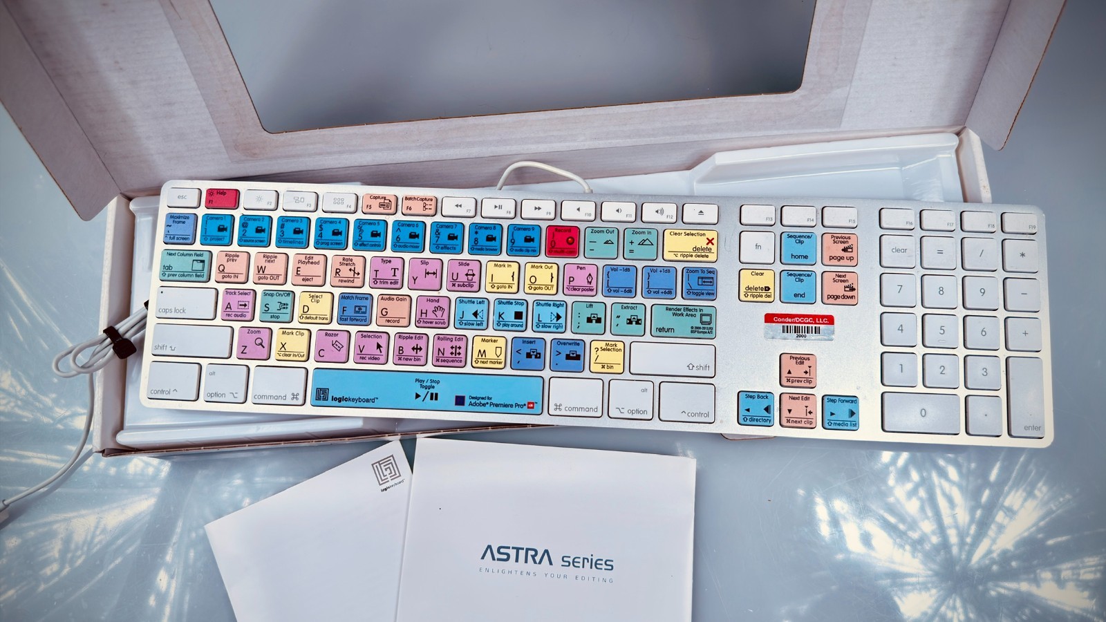 LogicKeyboard Adobe Premiere Pro, Mac—Parts Only / Partial Function—Free Ship