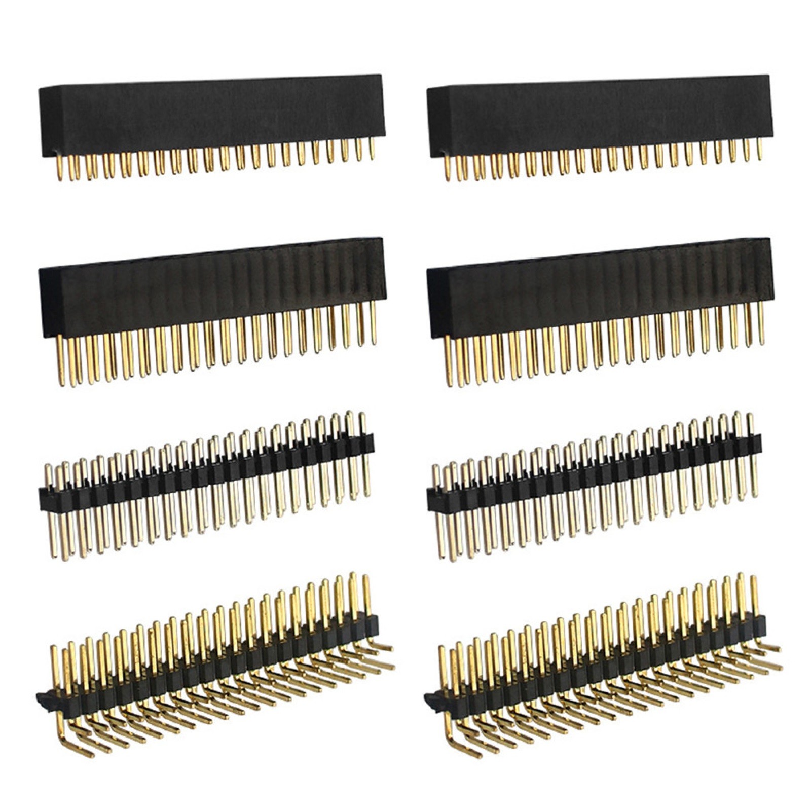 8Pcs 2x20 PIN Socket Dual Male Header Pin Connector for Raspberry Pi Zero/Zero