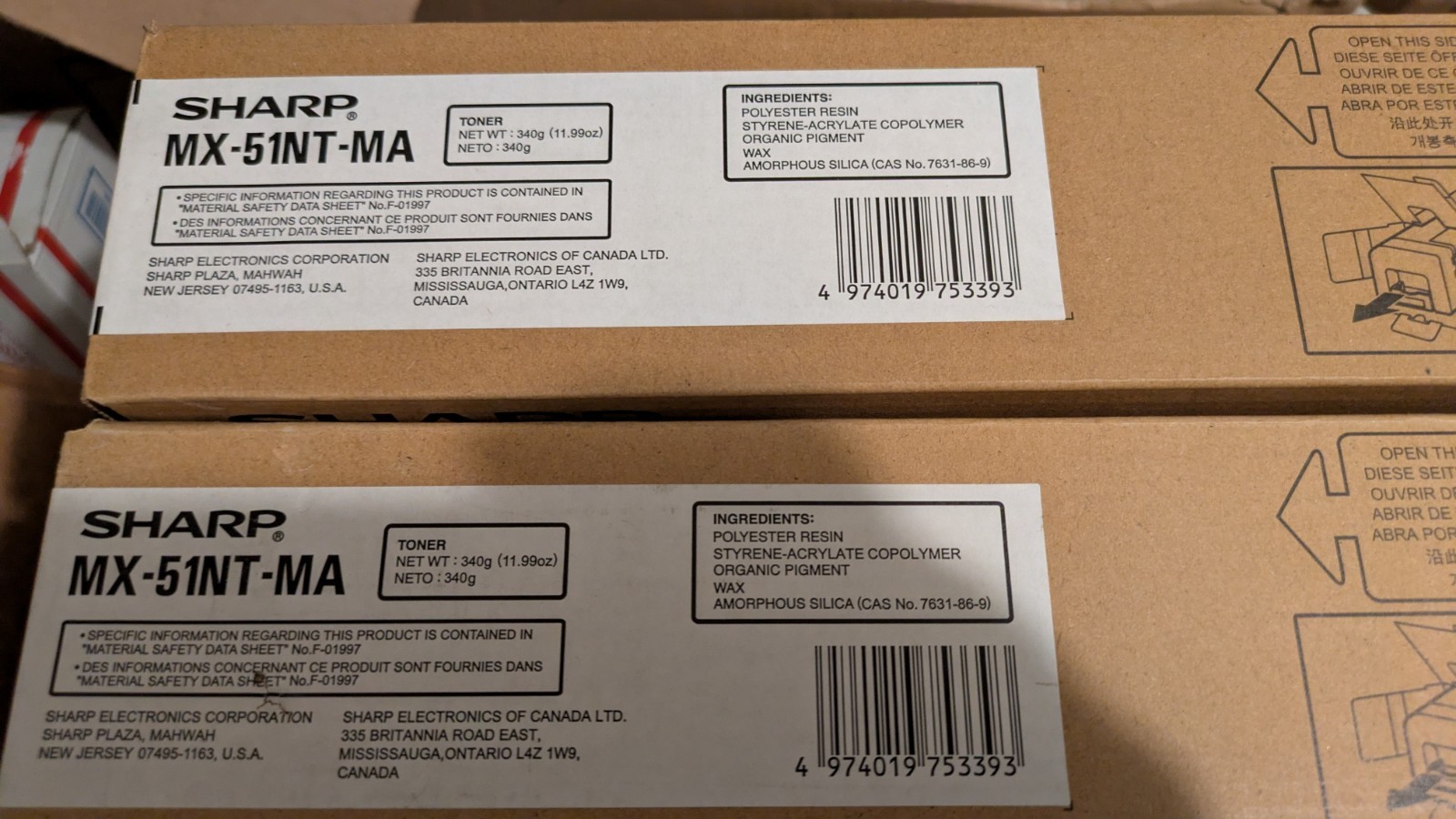 Sharp OEM MX-51NT-MA Magenta Toner