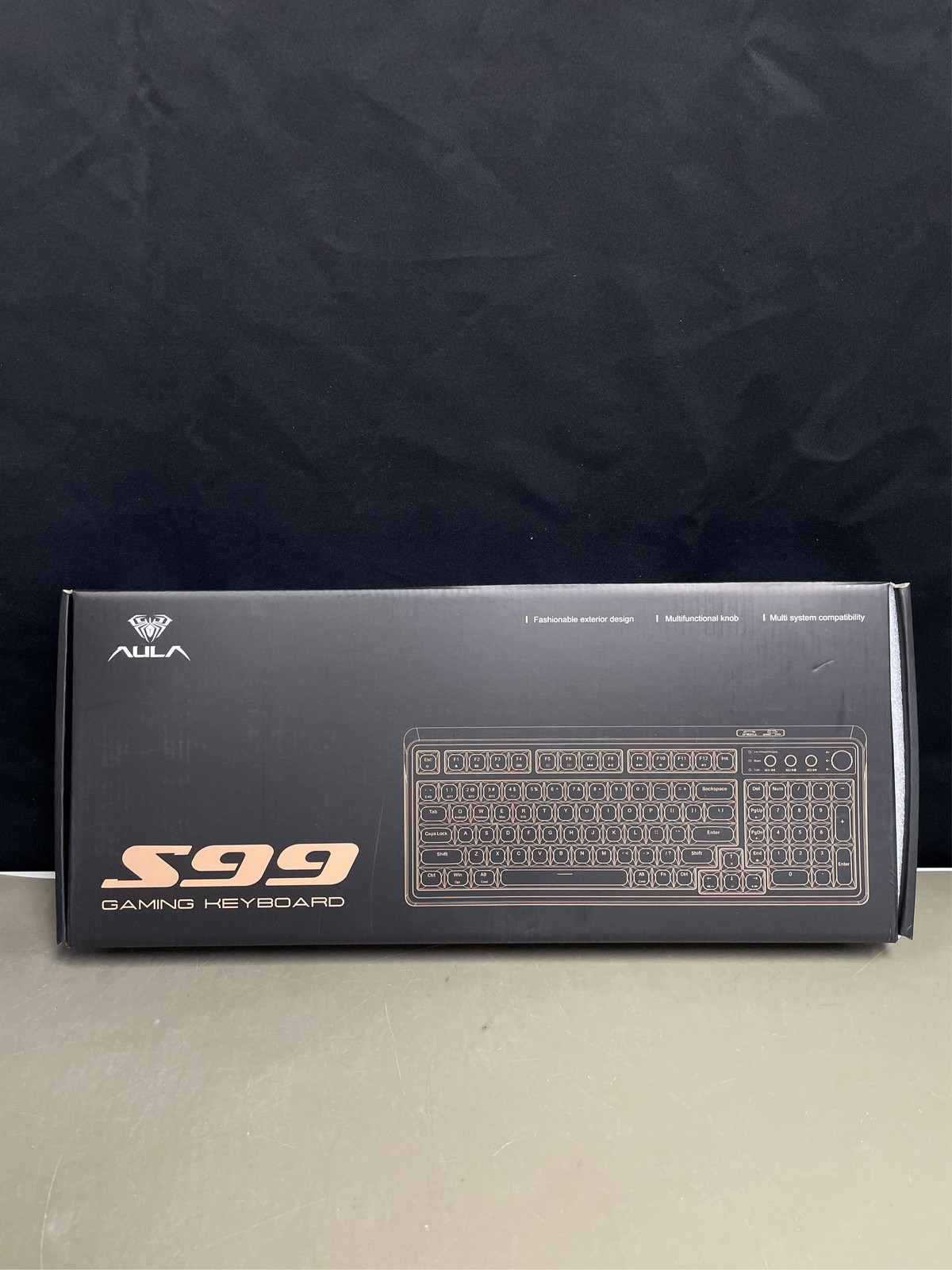 AULA - 99-Key Wireless Keyboard, BT/2.4GHz/USB-C, RGB, NumPad, Knob, Mechanica 1