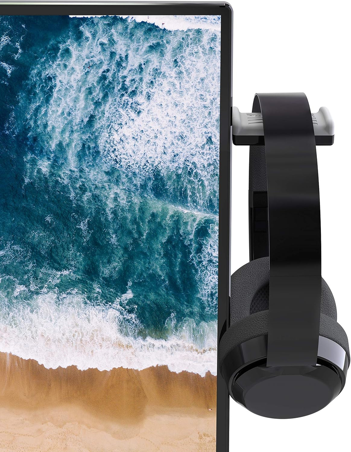 Hidden Monitor Stand for Headphones – Does Not Block Monitor