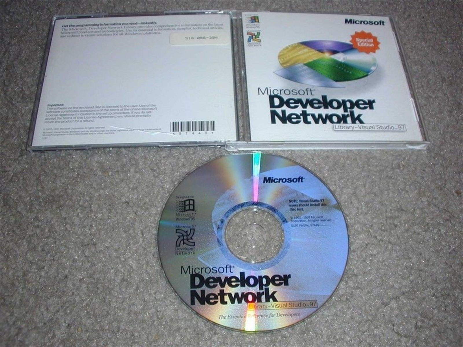 Microsoft MSDN Dev Net Library for MS Visual Studio 97 PC CD-ROM Windows 95/NT
