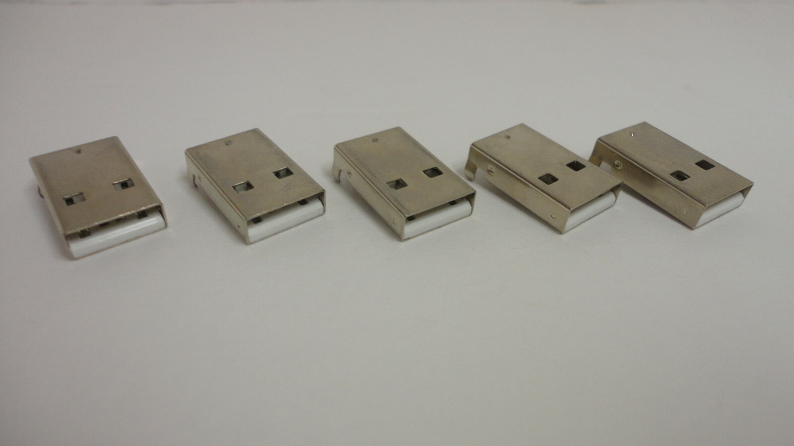 5 Pcs Pack Lot Flat USB 2.0 Jack Socket Type A 90 Degrees Port Female 4 Pins A+