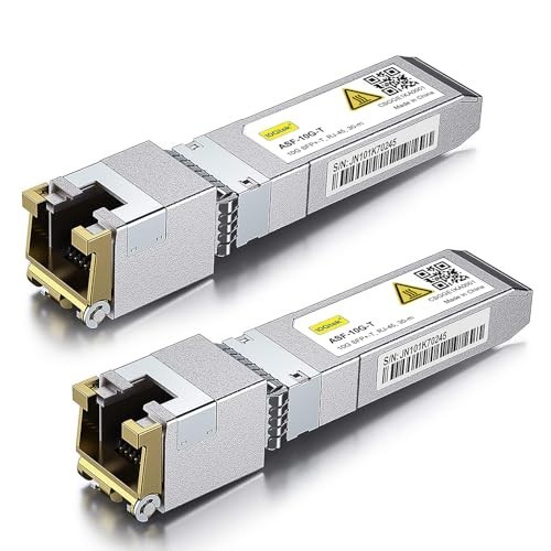 2 Pack 10Gbase-T SFP+ to RJ-45 Transceiver Module CAT.6a Ethernet