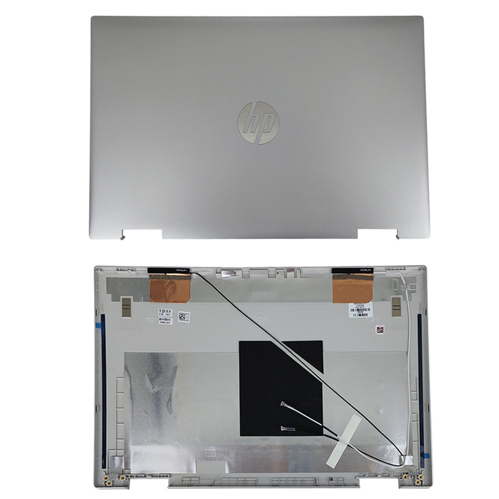 New Thin Back Cover w/Cable Silver For HP Pavilion X360 15-ER Top Lid M45108-001