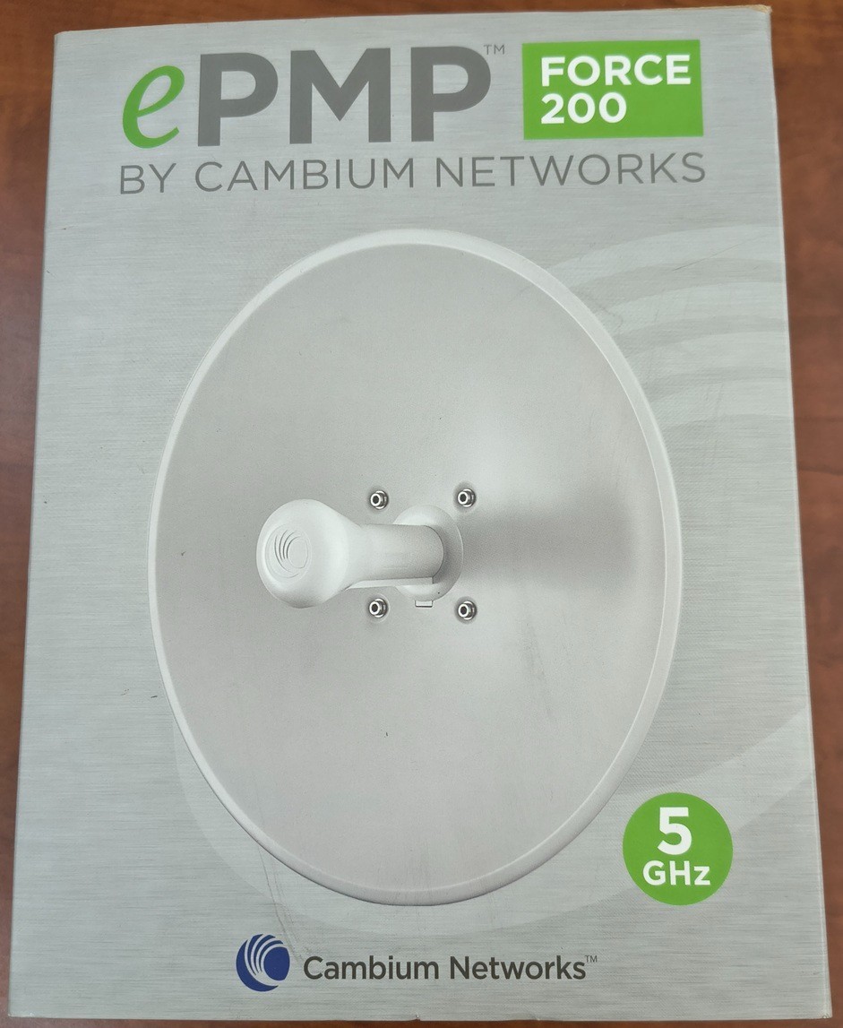 Cambium New C058900C062A ePMP Force 200 5GHz Feedhorn Radio, US/FCC, No dish