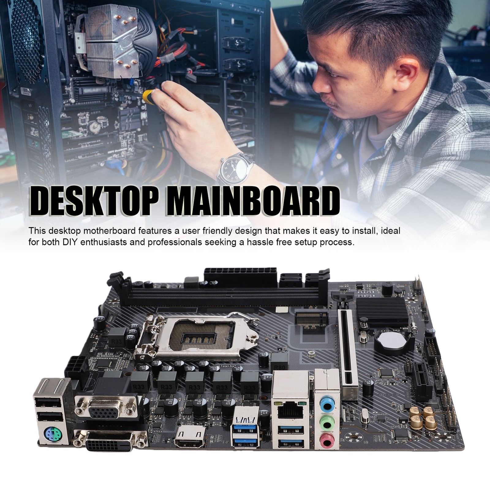B460M-K PRO Computer Motherboard Dual DDR4 Slots LGA 1200 Socket Mainboard AYLH
