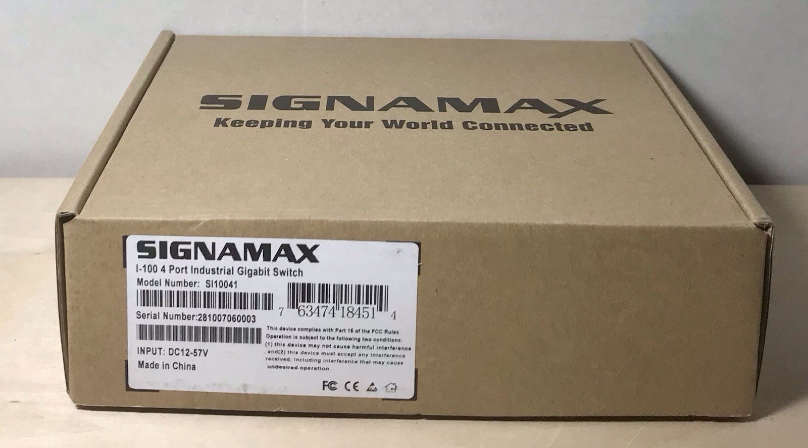 Signamax I-100 4 Port Industrial Gigabit Network Switch - Model SI10041