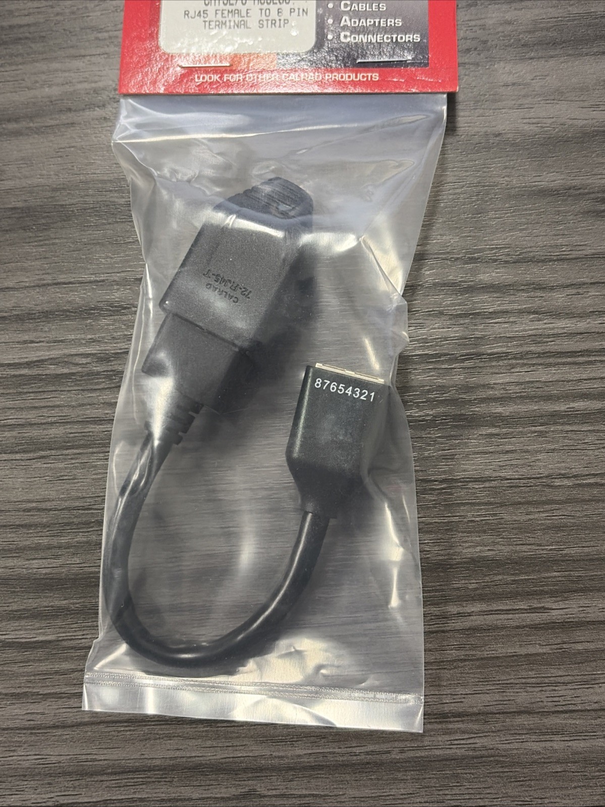 Calrad 72-RJ45-F-T, Ethernet RJ45 Female to 8 Pos Screw Terminal Block Adapter