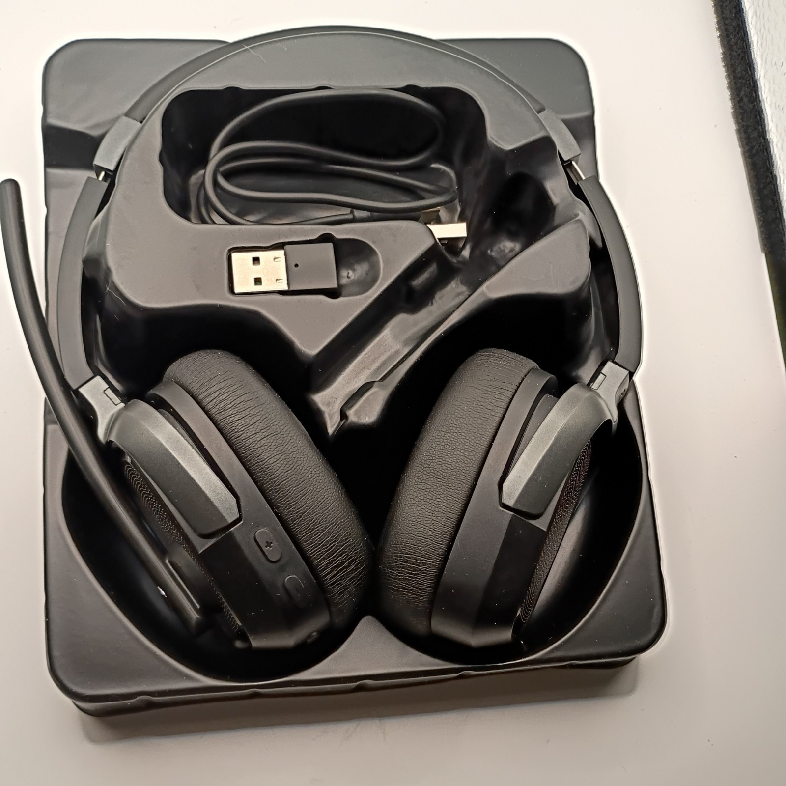 TECKNET TK-HS026 Bluetooth Headset Wireless Headset Mic Noise Canceling, 50H