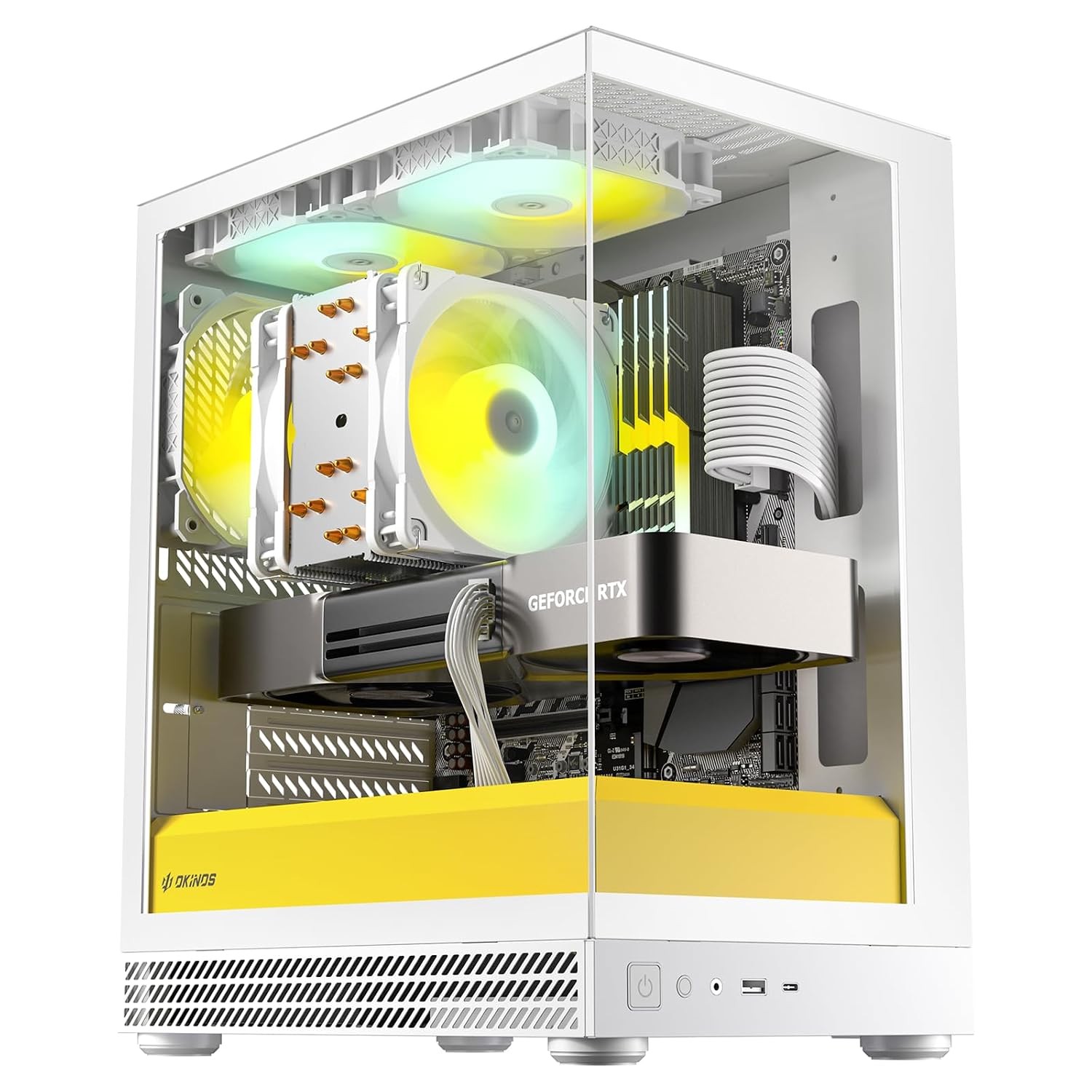 Okinos Aqua UNO Micro ATX Case, No Radiator Support, Max GPU Length 309mm, Quick